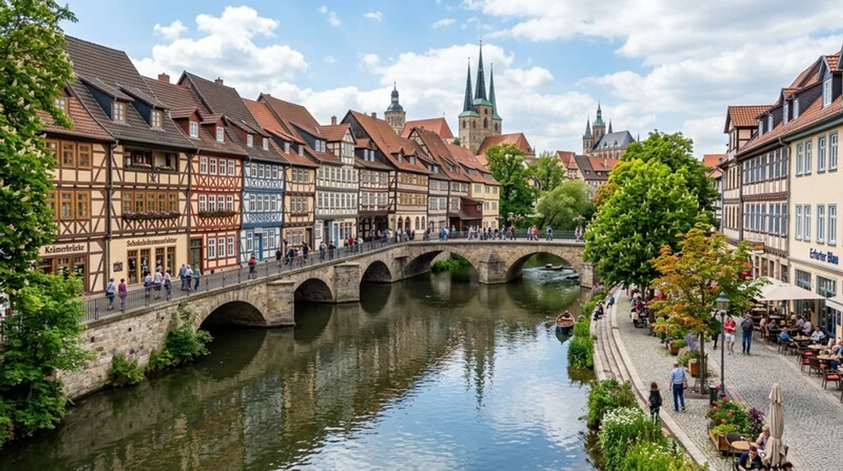 Stadtansicht von Erfurt in Thüringen